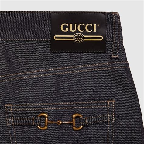 pantalones vaqueros gucci hombre|Pantalones vaqueros ceñidos innegro .